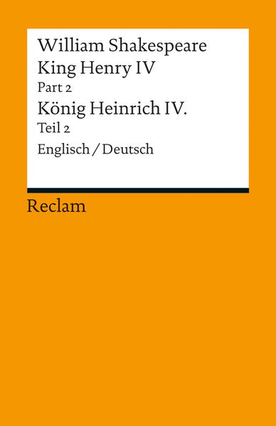 Cover von King Henry IV, Part 2 / Heinrich IV., Teil 2