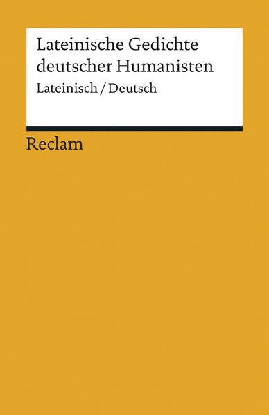 Cover von Lateinische Gedichte deutscher Humanisten