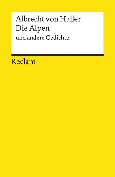 Cover von Die Alpen und andere Gedichte