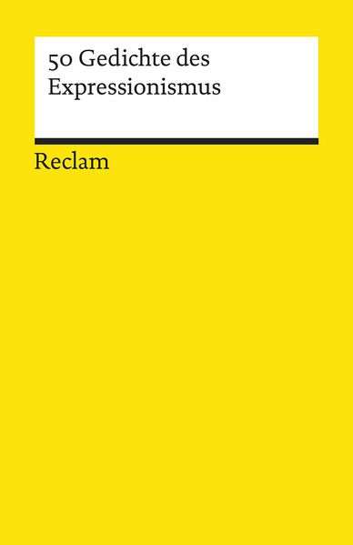 Cover von 50 Gedichte des Expressionismus