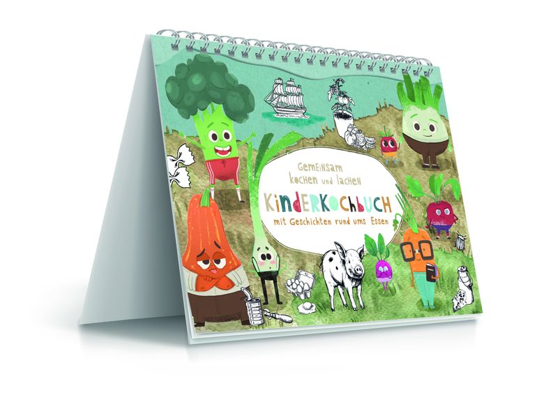 Cover von Kinderkochbuch mit Geschichten rund ums Essen