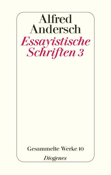 Cover von Essayistische Schriften 3