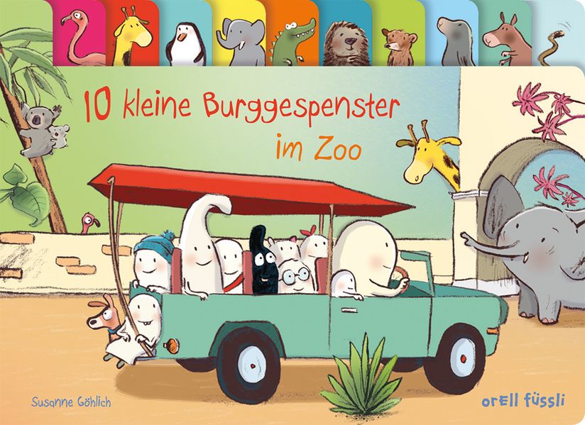 Cover von 10 kleine Burggespenster im Zoo