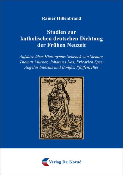 Cover von Studien zur katholischen deutschen Dichtung der Frühen Neuzeit