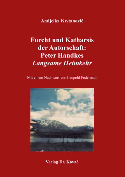 Cover von Furcht und Katharsis der Autorschaft