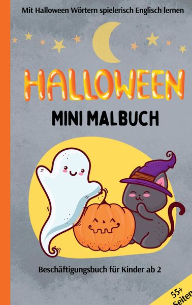Cover von Halloween Mini Malbuch Reisemalbuch Beschäftigungsbuch für Kinder ab 2
