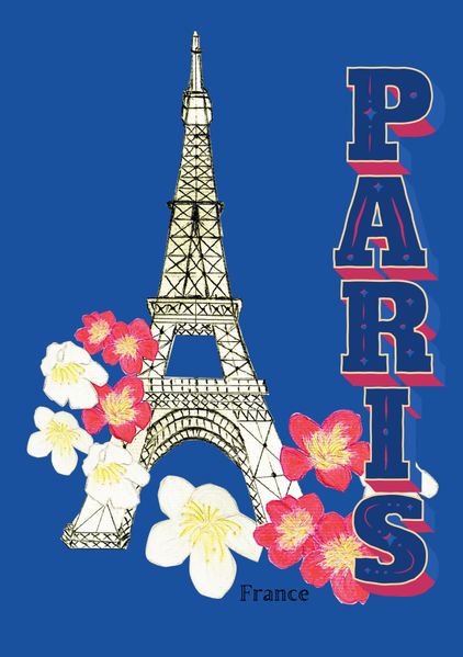 Cover von Notizbuch A5 Paris Notizheft Paris France Geschenk für Frauen Mädchen Teenager zum Wichteln, Adventszeit Weihnachten Geburtstag 2023 2024