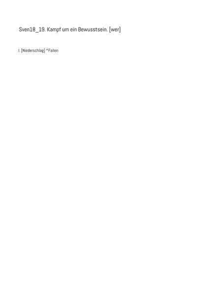 Cover von Sven18_19. Kampf um ein Bewusstsein. (wer)