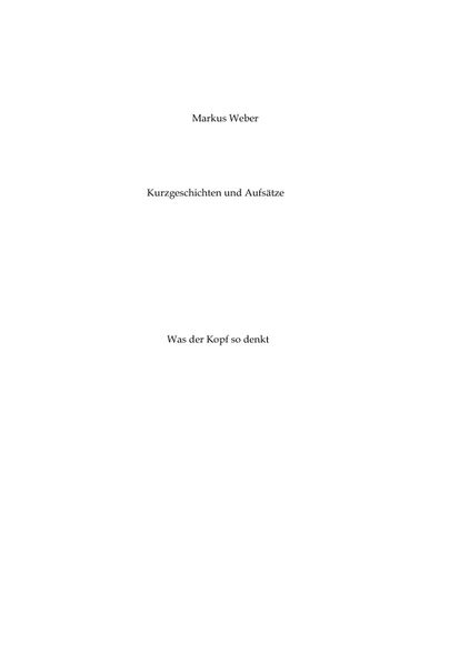 Cover von Kurzgeschichten und Aufsätze