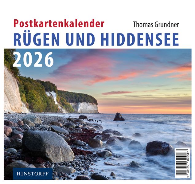 Cover von Postkartenkalender Rügen und Hiddensee 2026