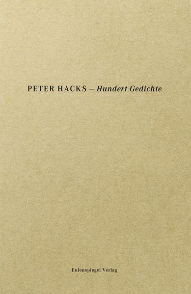 Cover von Hundert Gedichte