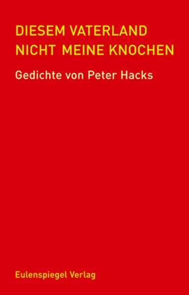 Cover von Diesem Vaterland nicht meine Knochen