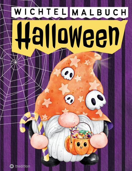 Cover von Wichtel Malbuch Halloween Herbst – Spooky Wichtel Geschenkbuch Cozy Cute