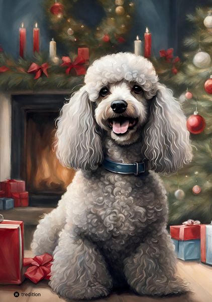 Cover von Weihnachten Notizbuch Hund Pudel Notizheft mit 55 Zitaten & Lebensweisheiten Lustiges Geschenk für Pudel Liebhaber Geschenkidee Pudelfreunde Hundemama Pudelfans Frauen Hundepapa