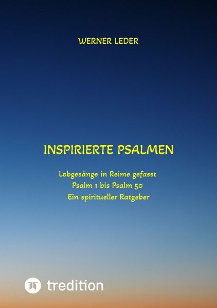 Cover von Inspirierte Psalmen/Gott spricht noch heut in unser Leben hinein