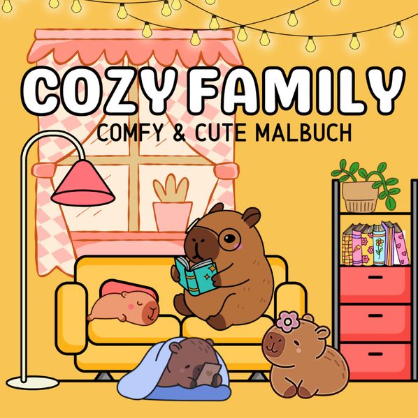 Cover von Cozy Malbuch für Erwachsene Cozy Family Cute & Comfy