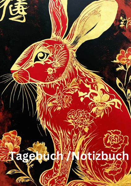 Cover von Tagebuch/Notizbuch Chinesische Tierkreis Hase