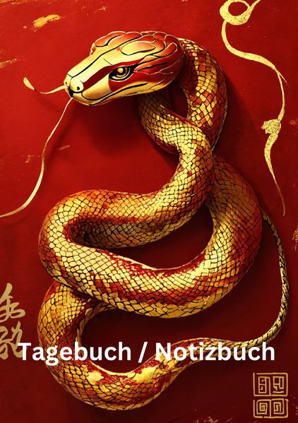 Cover von Tagebuch/Notizbuch Chinesische Tierkreis Schlange