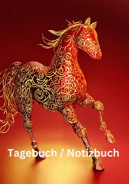 Cover von Tagebuch/Notizbuch Chinesische Tierkreis Pferd