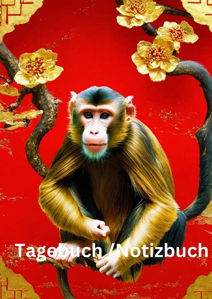 Cover von Tagebuch/Notizbuch Chinesische Tierkreis Affe