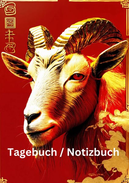 Cover von Tagebuch/Notizbuch Chinesische Tierkreis Ziege