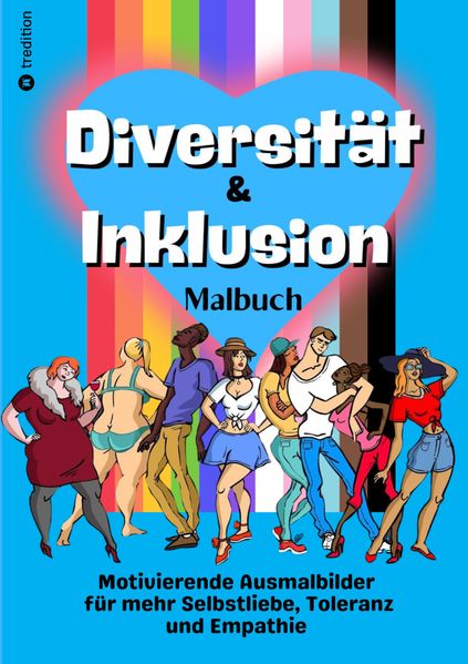Cover von Malbuch Diversität & Inklusion – Ausmalbuch für Erwachsene und Jugendliche