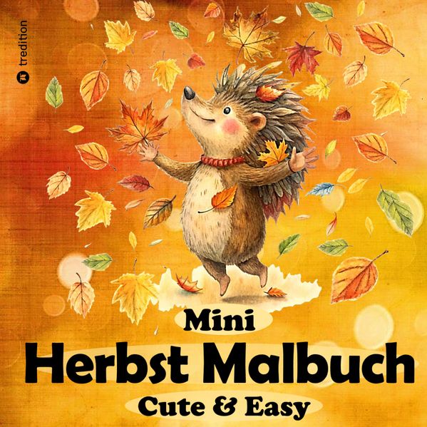 Cover von Herbst Malbuch für Erwachsene – Mini-Malbuch – Einfaches Malbuch – Herbst Ausmalbilder