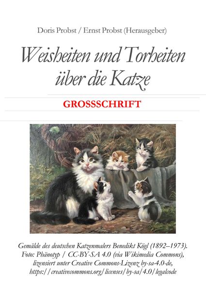 Cover von Weisheiten und Torheiten über die Katze