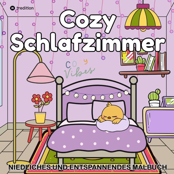Cover von Cozy Malbuch für Erwachsene – Cozy Schlafzimmer – Cozy Home Malbuch