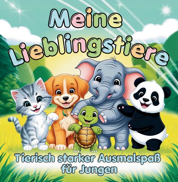 Cover von Meine Lieblingstiere – Ausmalspaß für Jungen ab 3 Jahren
