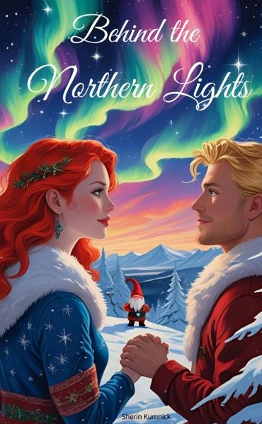 Cover von Behind the Northern Lights, Weihnachtsromane, Slow Burn, Weihnachtswelt, Romantisch, Wichtel, Weihnachten, Romantasy, Fantasy
