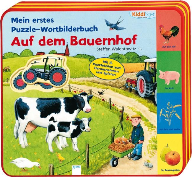 Cover von Mein erstes Puzzle-Wortbilderbuch – Auf dem Bauernhof