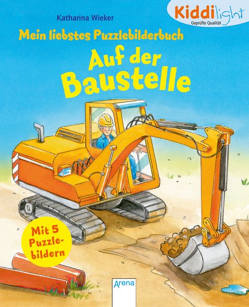 Cover von Mein liebstes Puzzlebilderbuch. Auf der Baustelle