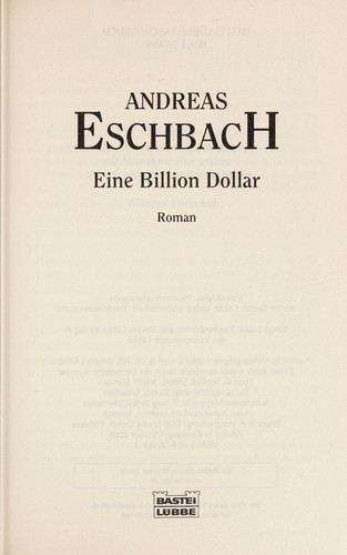 Cover von Eine Billion Dollar