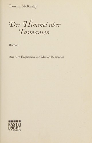 Cover von Der Himmel über Tasmanien