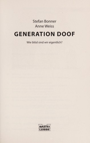 Cover von Generation Doof