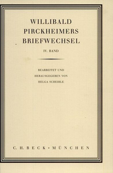 Cover von Willibald Pirckheimers Briefwechsel Bd. 4