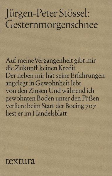 Cover von Gesternmorgenschnee