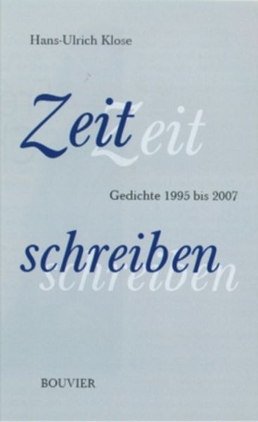 Cover von Zeit schreiben