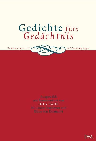 Cover von Gedichte fürs Gedächtnis