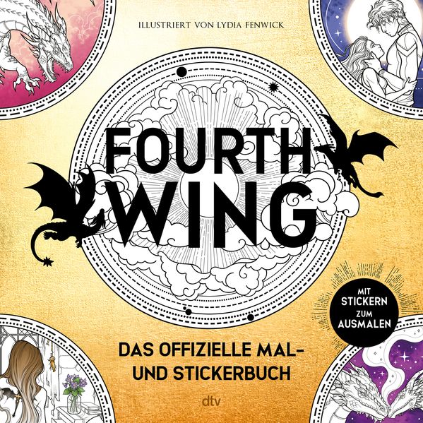 Cover von Fourth Wing: Das offizielle Mal- und Stickerbuch