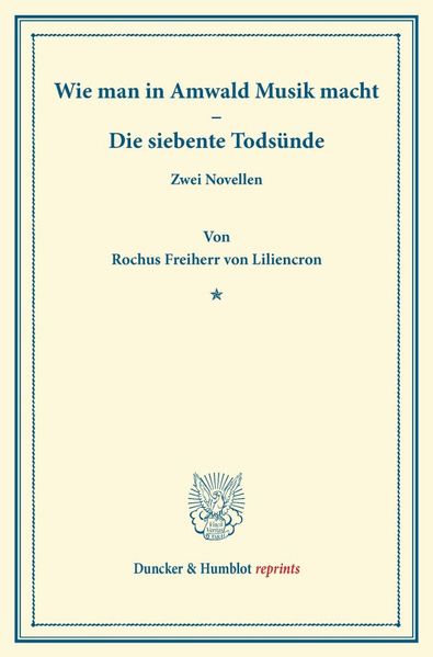 Cover von Wie man in Amwald Musik macht. – Die siebente Todsünde.