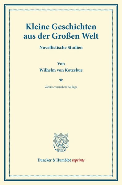 Cover von Kleine Geschichten aus der Großen Welt.