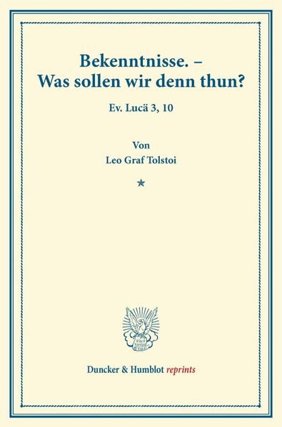Cover von Bekenntnisse. – Was sollen wir denn thun?