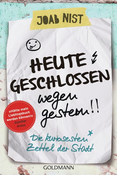 Cover von Heute geschlossen wegen gestern