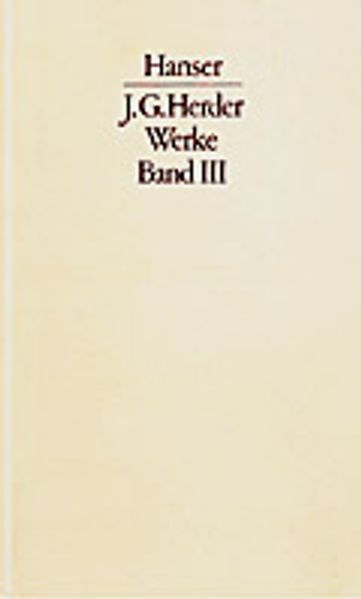 Cover von Werke Band III. Textband und Kommentarband