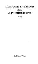 Cover von Deutsche Literatur des 16. Jahrhunderts