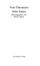Cover von Vom Übersetzen