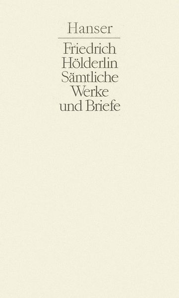 Cover von Sämtliche Werke und Briefe Band II