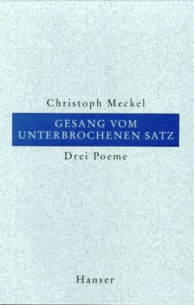 Cover von Gesang vom unterbrochenen Satz